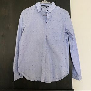 Zara color shirt with mini anchors